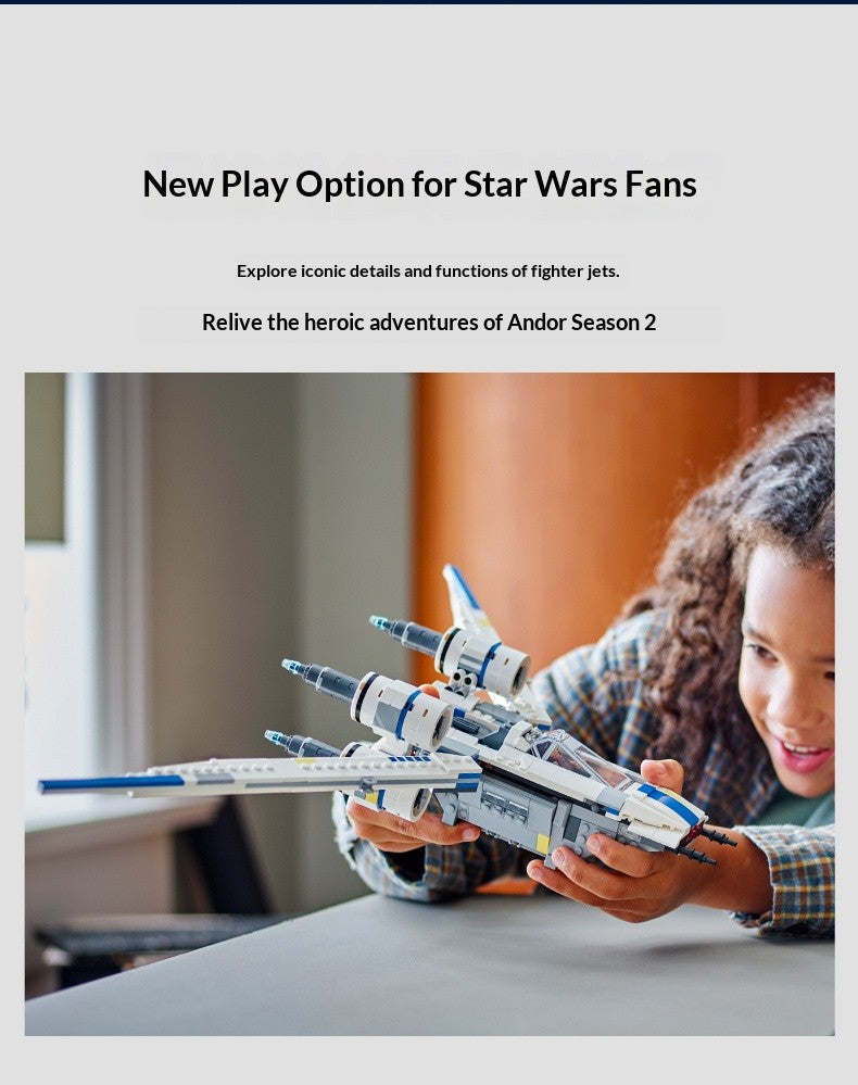 LEGO Building Blocks for Star Wars LG-75399U Wing Fighter, Boys' and Children's Toys, Birthday and Christmas Gifts