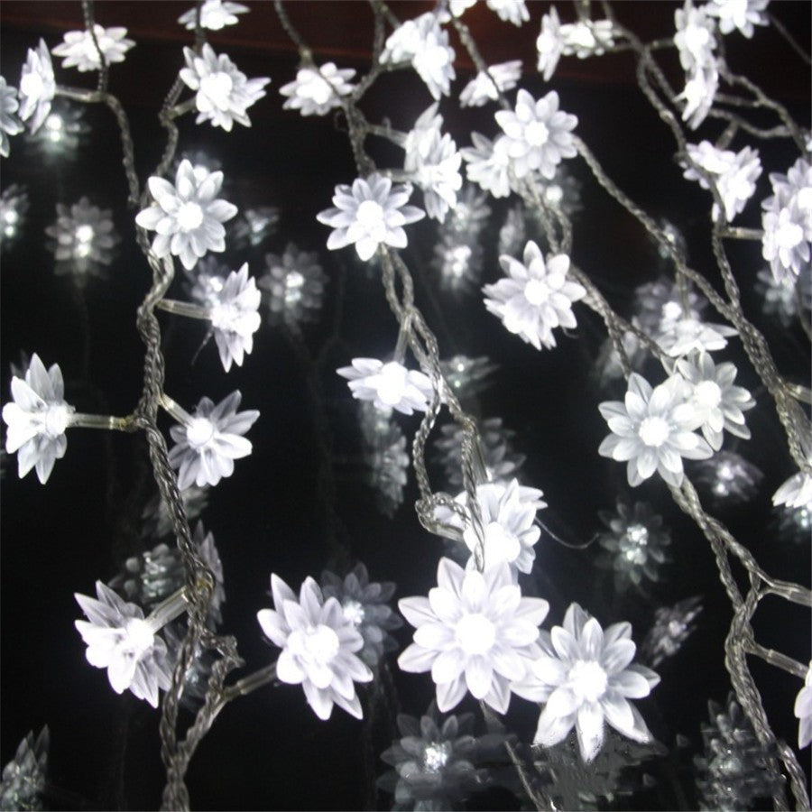 10/20M Cherry Blossom Garland Fairy Lights Indoor Christmas Decoration String Lights 200LED for Wedding Pink Party Decorations