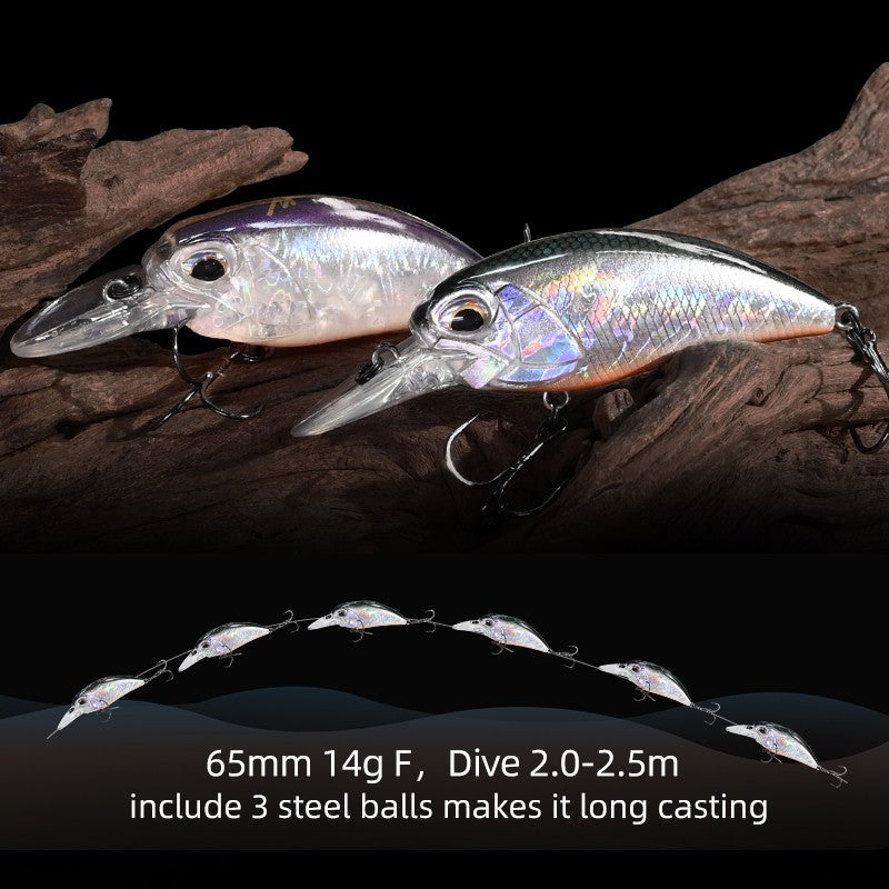 MEREDITH 6.5cm 14g JERK CRANK Wobblers Crank Fishing Lure Artificial Minnow Jerkbait Floating Hrad Lure For Trout Fishing Bait