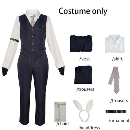 Xavier Cosplay Costume Adult Carnival Uniform Game Love and Deepspacee Xavier Outfit for Halloween Party Masquerade(Navy Blue)