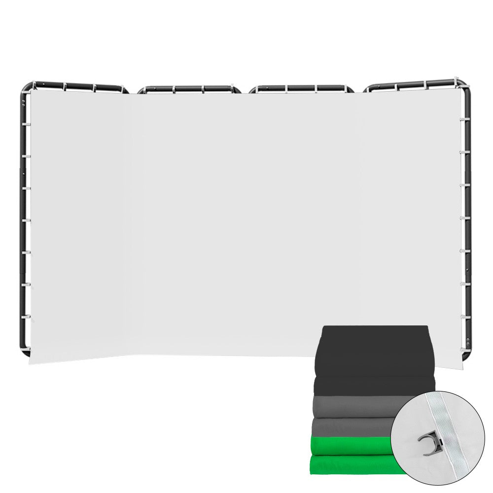 SH 2.4x4M Background Stand Frame With Photography Green Screen Backdrops  Photography Background Support Studio Light Tripod