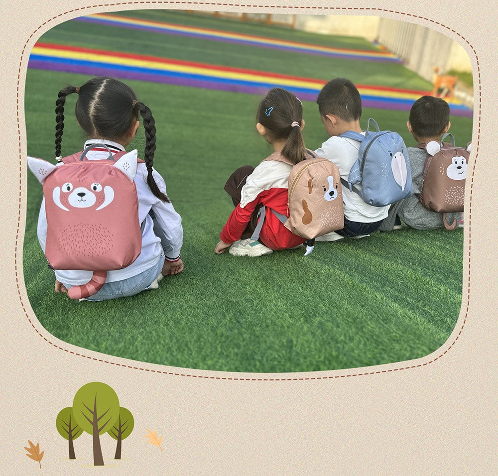 Novas mochilas infantis anti-perda com desenhos de animais fofos, mochilas escolares para meninos e meninas da pré-escola, mini bolsas escolares
