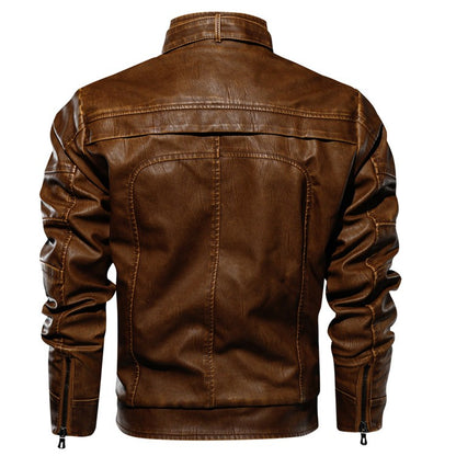 Mens Leather Jackets High Quality Classic Motorcycle Jacket Male Plus faux leather jacket men spring Drop shipping