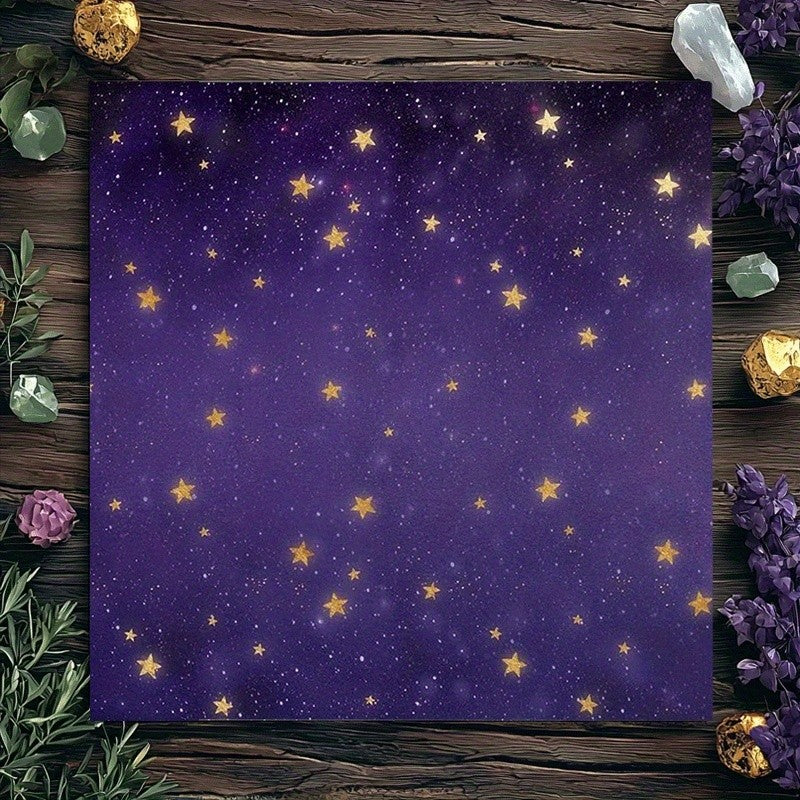 VIKAMA Starry Sky Design Tarot Tablecloth Altar Cloth Tarot Card Reading Home Decor Astrology Countertop Mat Home Decor