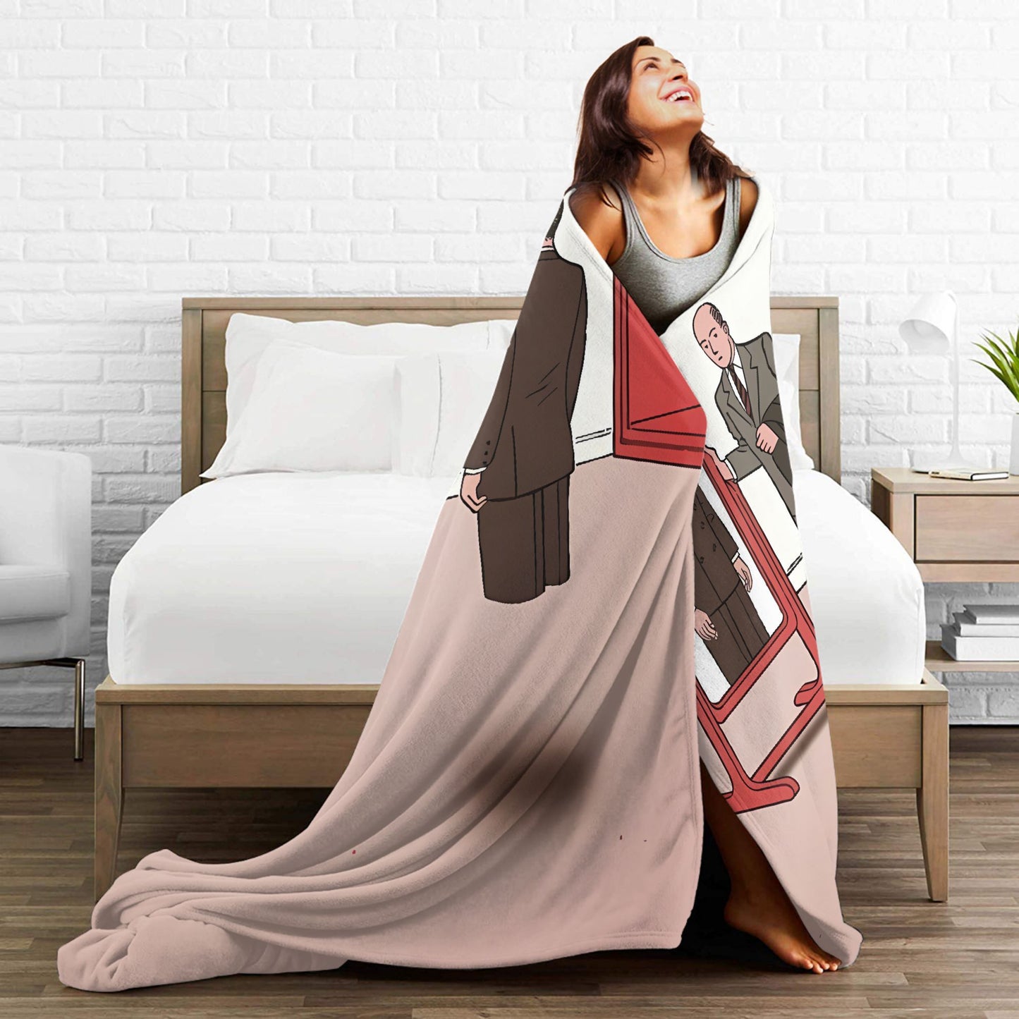 Mirror of Identity Flannel Blankets Winter Guy Billout Super Warm Throw Blanket for Child Novelty Bedspread Sofa Bed Cover