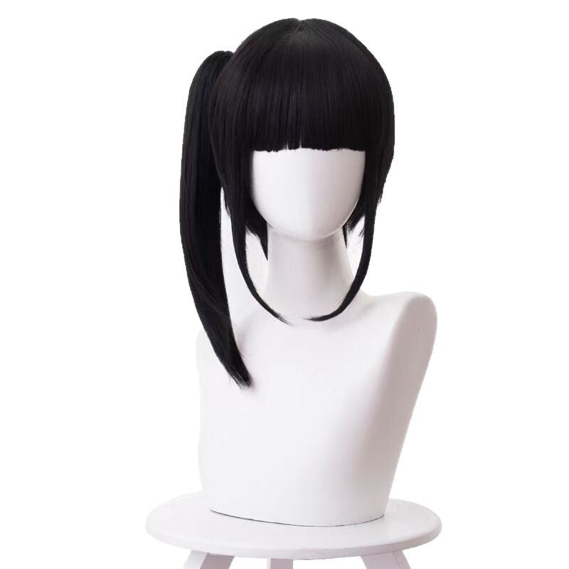 Demon Slayer Kimetsu no Yaiba Peruca Cosplay Kanao Tsuyuri Rabo de Cavalo Curto Fibra Sintética Resistente ao Calor Touca de Peruca Completa Anime
