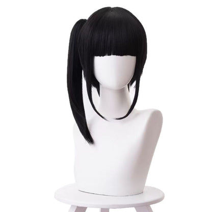Demon Slayer Kimetsu no Yaiba Peruca Cosplay Kanao Tsuyuri Rabo de Cavalo Curto Fibra Sintética Resistente ao Calor Touca de Peruca Completa Anime