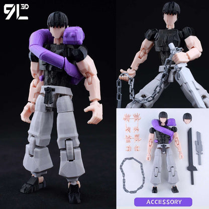 9L3D Lucky13 Titan 13 Ichigo Kurosaki Anime Action Figure Dummy 13 Espada Posável Máscara Oca Modelo Decoração Surpresa de Aniversário