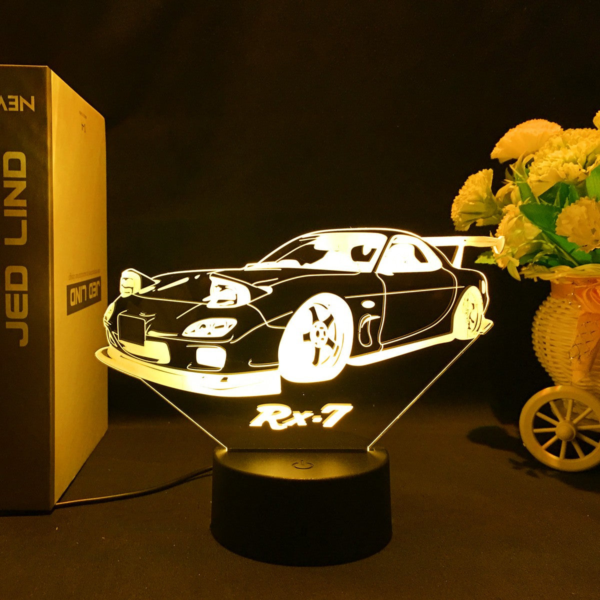 Sports Car 3d Illusion Lamp for Kids Bedroom Decor Nightlight Touch Sensor Atmosphere Birthday Gift Supercar Led Night Light