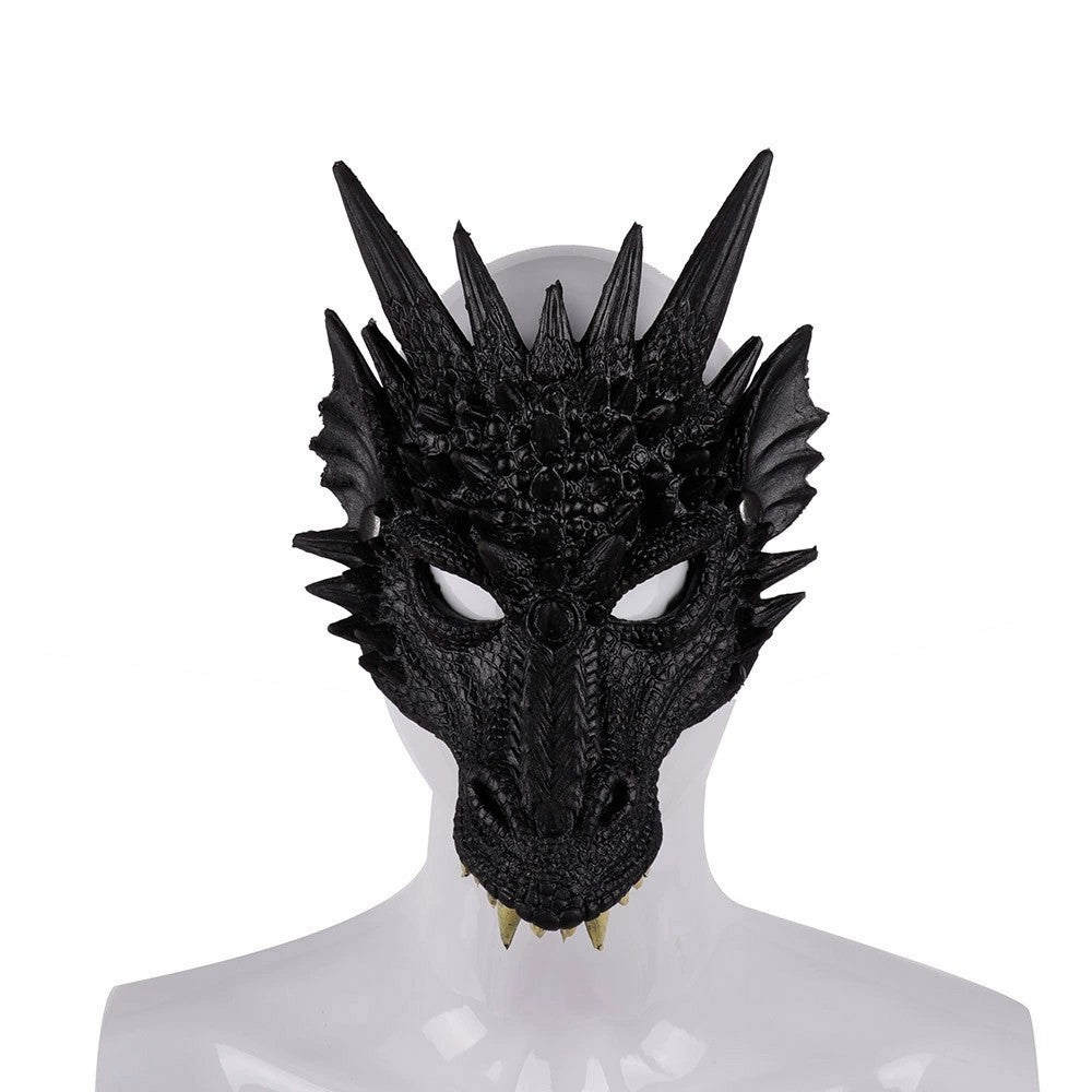 PU Foaming 3D Animal Dragon Mask for Halloween Carnival Party Halloween Dragon Mask Cosplay Dragon Scary Mask Monster Mask