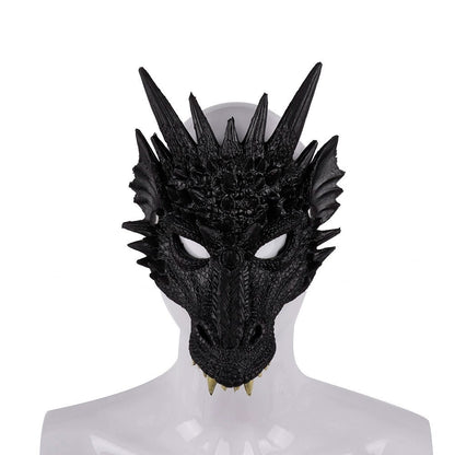 PU Foaming 3D Animal Dragon Mask for Halloween Carnival Party Halloween Dragon Mask Cosplay Dragon Scary Mask Monster Mask