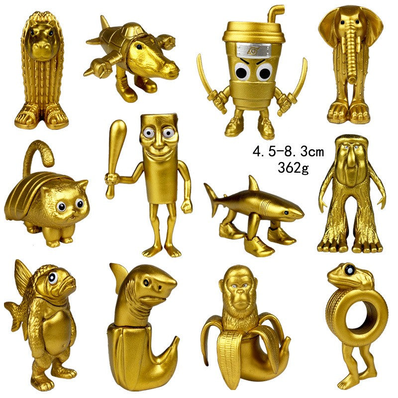 Boneco de brinquedo italiano Brainrot Tung Sahur Tralalero Tralala Figuras Bombardino Crocodilo Shimpanzini Bananini Decoração de modelo Boneca Presente