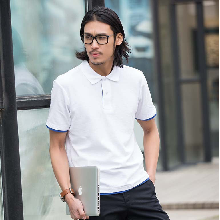 URSPORTTECH Men's Polo Shirt For Men Desiger Polos Men Cotton Short Sleeve shirt Clothes jerseys golftennis Plus Size XS- XXXL
