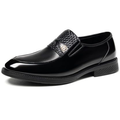 Business Formal Leather Shoes for Men Solid Color Fashion Casual Loafers Male Spring Autumn New Designer Dress Shoes Man