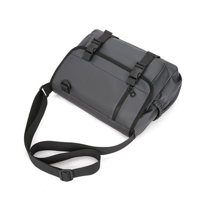 Fashionable Multi Pocket Messenger Bag - large capacity with adjustable strap, daily commuting - durable, travel bag, multi-func