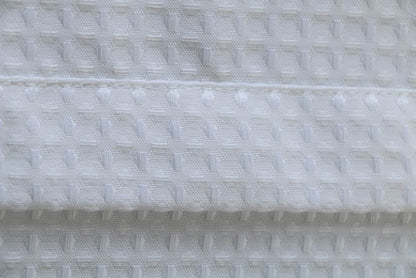 Cortina de Chuveiro de Tecido Minghe, Cortina de Chuveiro de Banheiro de Pano Resistente, Cortina de Chuveiro de Poliéster Waffle 230 gsm