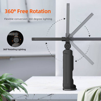 SUPERFIRE G16-S Multifunctional Work light LED+COB Flashlight 360° With Magnetic Base Rechargeable For Car Repair Fishing Torch
