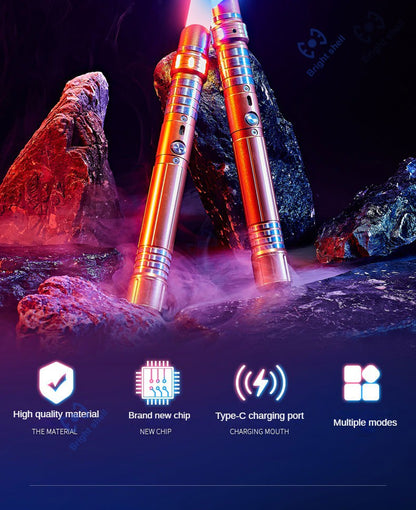 Metal Lightsaber Sword Toys RGB Light Saber 15Color Change Kids Soundfonts Force FX FOC Blaster Toys Jedi Sword Gift