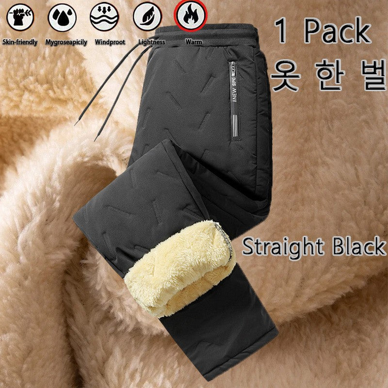 Animal Game Winter Plush Thick Fleece Waterproof Casual Pants Outdoor Windproof Warm Trousers Lambswool Thermal Sport Sweatpants