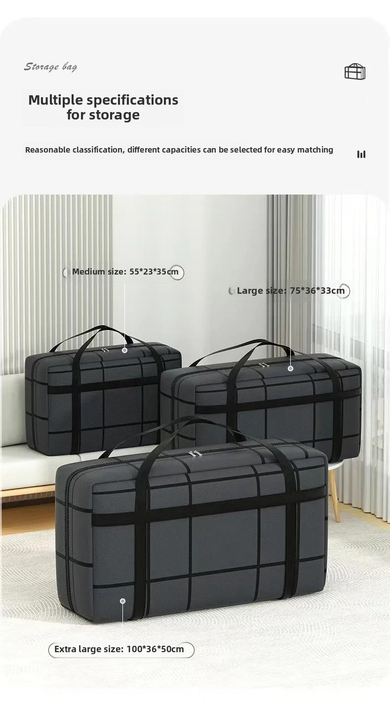 Thickened Dustproof Moisture Proof Handheld Large Capacity Packing Bag for Home Wardrobe Clothes Quilt Storage Moving Organizati