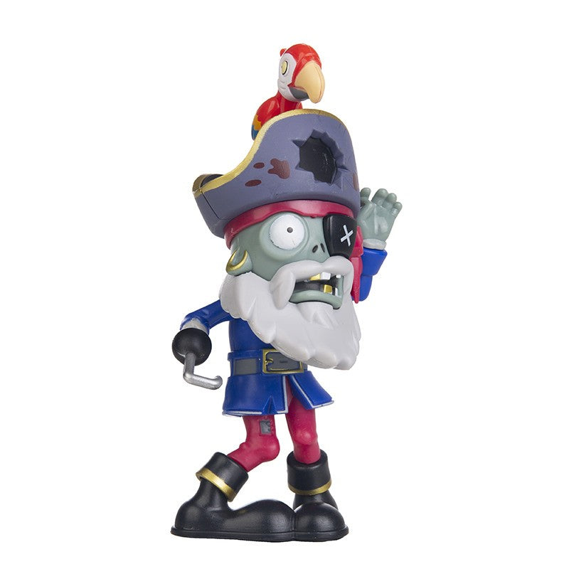 Plantas vs Zumbis Anime Bonecos de Ação Disparervilha Obstáculo Zumbi Pirata Figura de Ação Modelo de Cola Dura Jogo de Batalha Presente Infantil