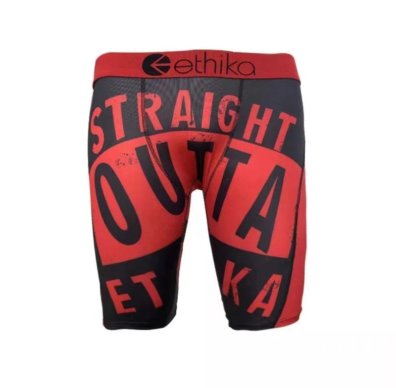 ETHIKA Sexy Fashion Print Men Underwear Boxer Cueca Male Panties Lingerie Man Underpants Panty Boxers Briefs Mens Shorts S-XXXL