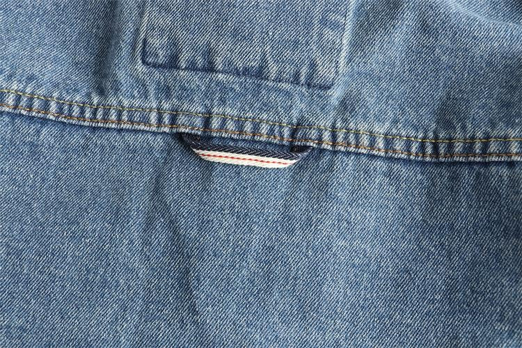 Autumn New American Retro Heavyweight Single Pocket Denim Cargo Shirt Men's Simple 100% Cotton Washed Casual Blouses Thin Jacket