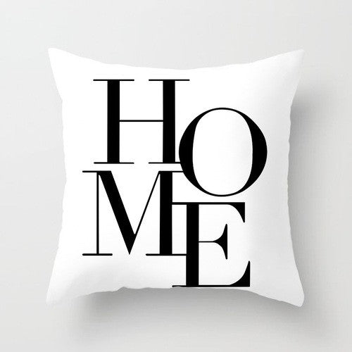 European-Style Black and White Geometry Portrait Pillow Cover Living Room Sofa Waist Support Office Bed Head Pillow Pillow 60x60