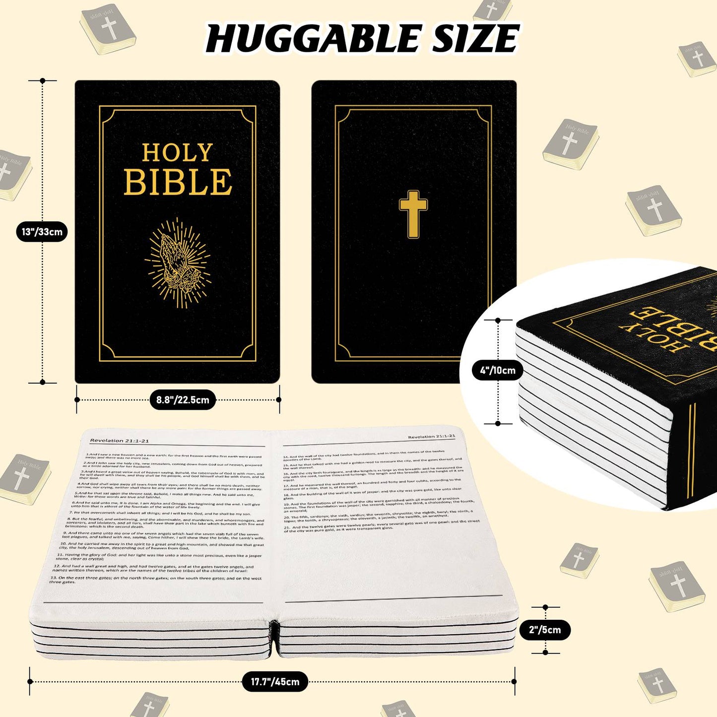 Mark 16 White Cutest Bible Memory Foam Pillow with Bible Throw Pillow Learn the valuable lesson Learn the valuable lesson