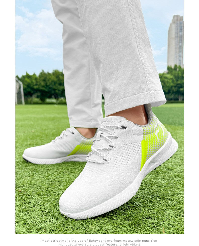 New Golf Shoes Men's Golf Shoes Casual Sneakers Anti-slip Outdoor Training Fitness Breathable Damping Wear-resistant Anti-odor