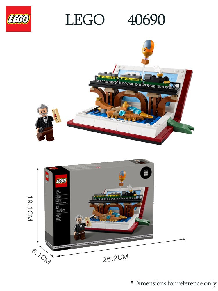 LEGO 40690 Tributo aos Livros de Júlio Verne,Creator Imagination Library