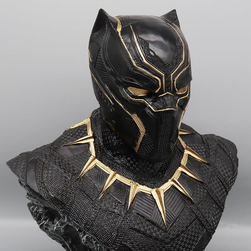 Iron Man Panther Bust Anime Figure Statue marvel Avengers Large Figure Living Room Ornament Resin Collection Gift Toys