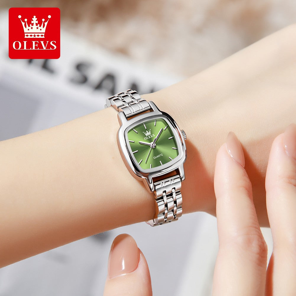 OLEVS 5675 Women Watches Elegant Ladies Square Quartz Watch Waterproof Luminous Wristwatch For Girlfriend Lovers Gift Reloj