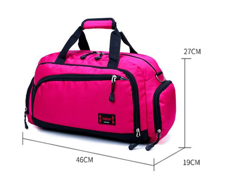 Unisex Waterproof Nylon Travel Handbag Men Weekend Shoulder Bags Vintage Casual Duffel Weekend Bag Women Overnight Packing Cubes