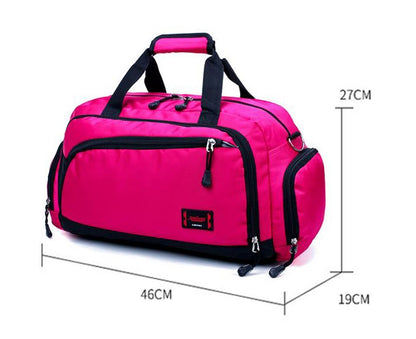 Unisex Waterproof Nylon Travel Handbag Men Weekend Shoulder Bags Vintage Casual Duffel Weekend Bag Women Overnight Packing Cubes