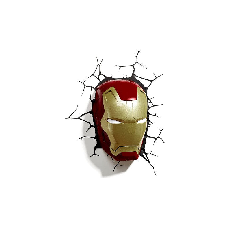 3D Wall Breaking Iron Man, Captain America, Decoration Cute Cartoon Stickers Waterproof Stickers For DIY Scrapbooking,