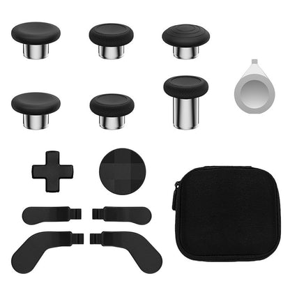 14-in-1 for Xbox One Elite Series 2 Controller Accessory Kit Metal D-Keys Trigger Paddles Repair Kit Gamepad Thumbstick Grip
