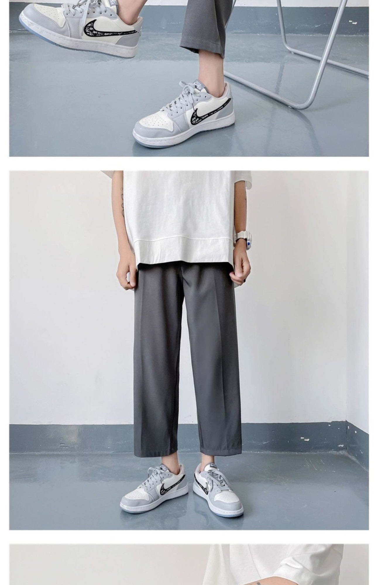 2025 Loose Men's Suit Solid Color Blazers Formal Office Pants Business Trousers Community Fashion Dress Korean Male Clothing X40