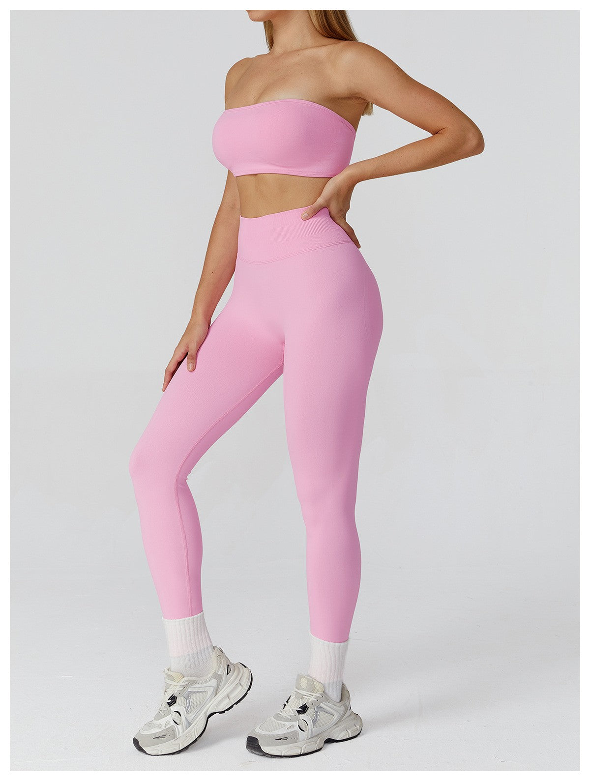 Yoga Clothes Set 2PCS Gym Sportswear Women Sports Bra High Waist Leggings Fitness Suit Running Workout Tracksuit Athletic Wear