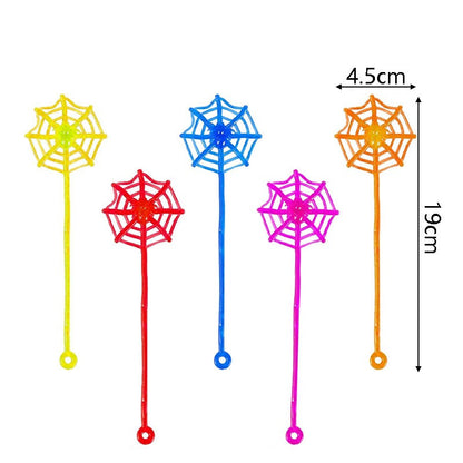 10-30pcs Sticky Hands & Spider Web Toy Stretchy Stress Relief Fidget Toys for Adult Birthday Favor Halloween Gift Supplies