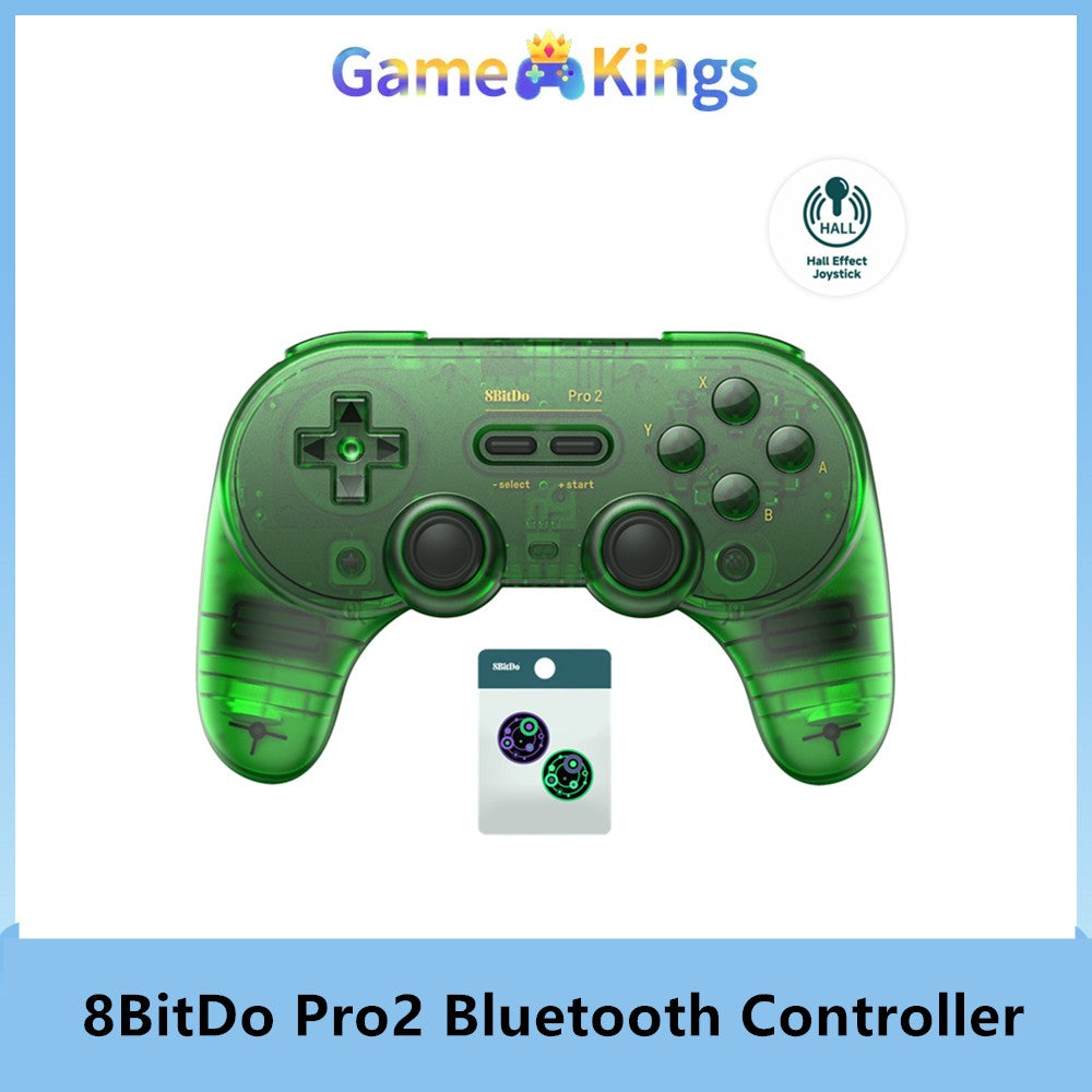 8BitDo Pro 2 Bluetooth Controller Gamepad For Nintendo Switch 2 PC,Window 10/11,Android,Steam Deck Hall Effect Joystick wireless