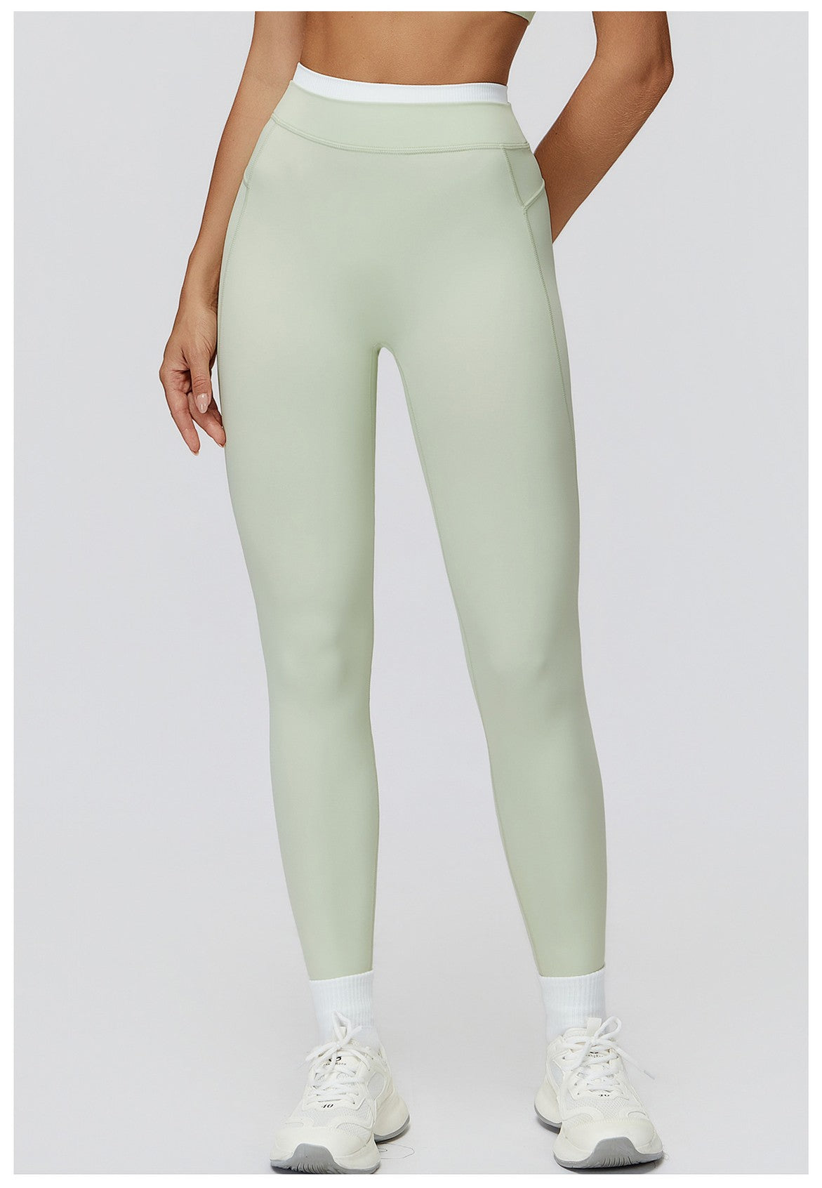 High Waist Fitness Sports Leggings Solid Yoga Leggings Women Gym Workout Trousers Female Quick Dry Push Up Slim Yoga Pants