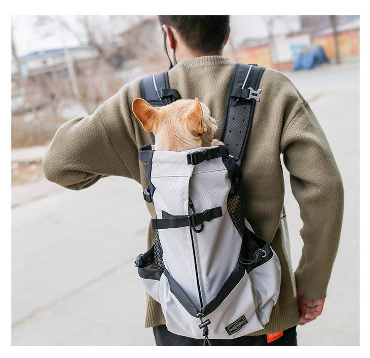 Mochila de Transporte para Cães de Estimação para Caminhada, Viagem, Ventilação Externa, Respirável, Bicicleta, Motocicleta, Esportes ao Ar Livre, Bolsa de Malha, Drop Shipping