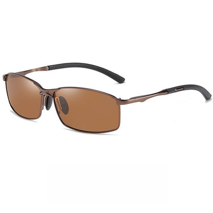 Óculos de Sol Polarizados com Armação de Metal e Lentes Fotocromáticas, Visão Noturna, Adequados para Esportes, Ciclismo, Pesca, Condução e Acampamento