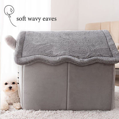 Casas de inverno dobráveis para cães e gatos de pequeno e médio porte, colchões, produtos para animais de estimação, cestos para filhotes, casas de inverno