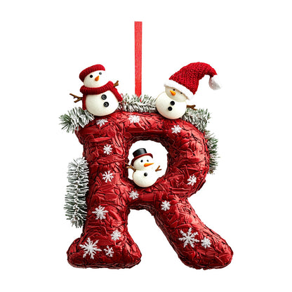26 Letter Christmas Tree Hanging Personalized Christmas Letter Decoration Holiday Ornaments Christmas Tree Ornaments 2025