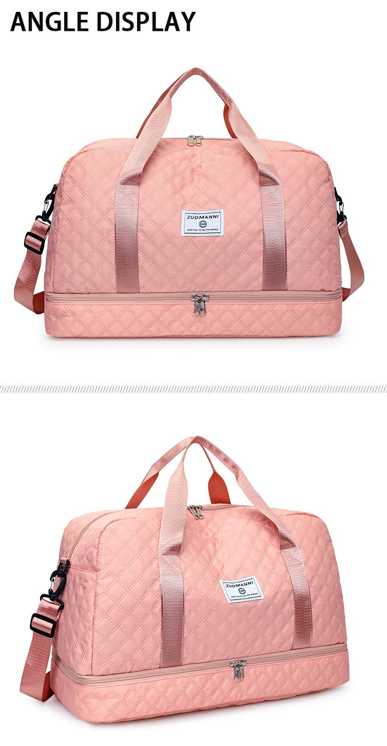 Fashionable Multifunctional Travel Luggage Bag with Independent Shoe Compartment,Suitable for Travel,Sports and Fitness,Camping