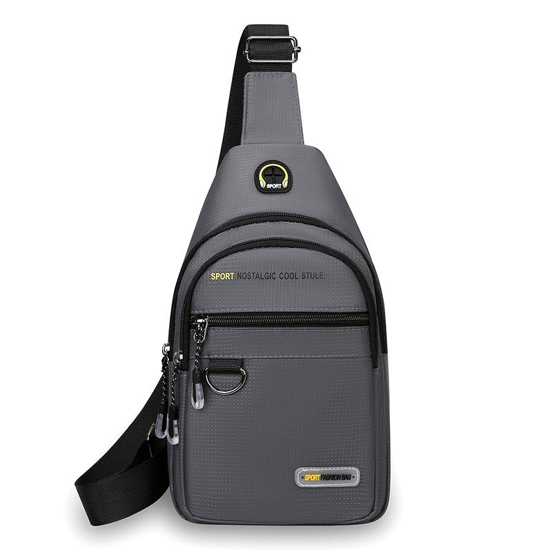 Men's chest bag - multifunctional multi compartment chest bag, durable nylon for outdoor travel, hiking and daily use, sports de