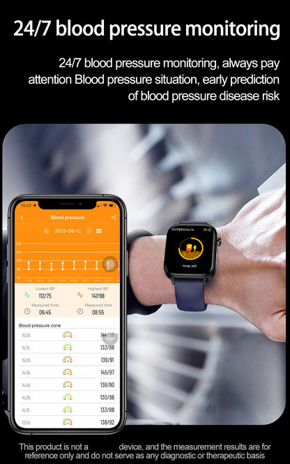 2025 Novo Para XIAOMI ECG+PPG Gordura Sanguínea Ácido Úrico Saúde Smartwatch Masculino Feminino Frequência Cardíaca Pressão Arterial Chamada Bluetooth Relógio Inteligente