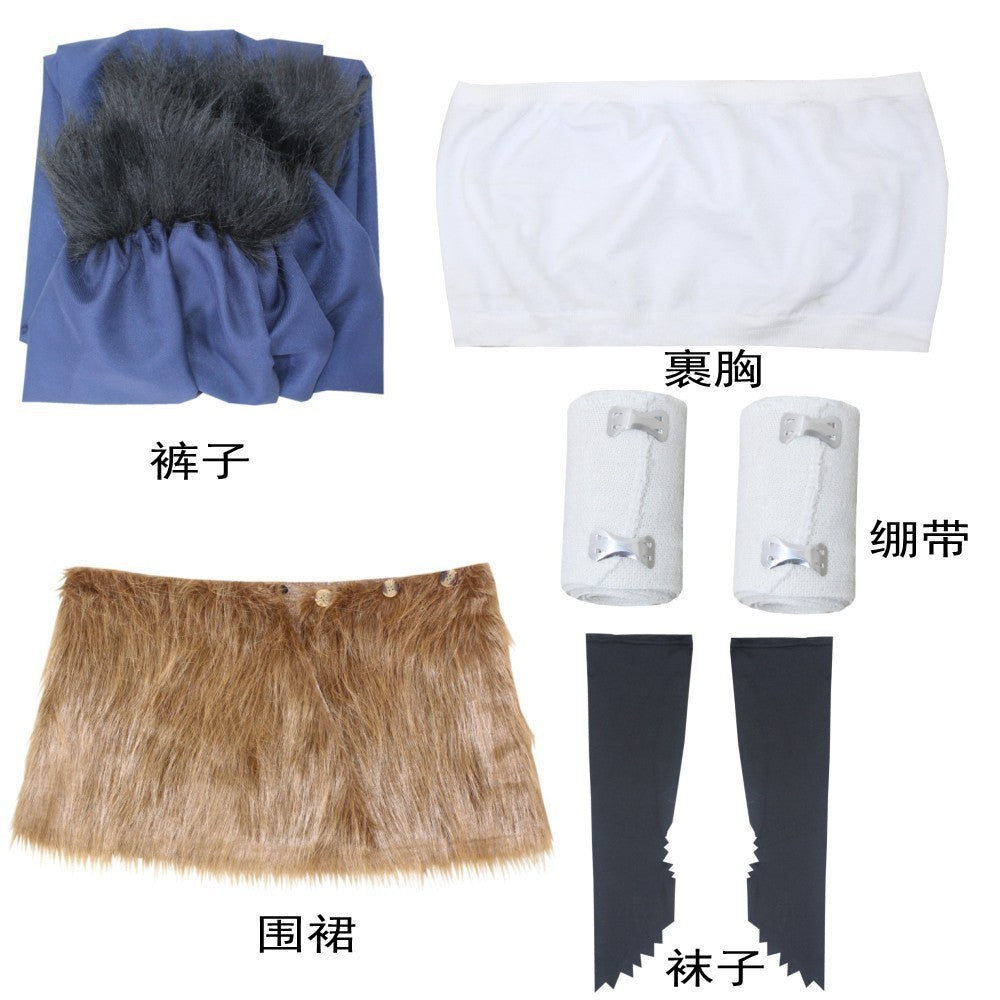 Factory Direct  Cosplay Costume - Inosuke Hashibira Outfit for Halloween (Ready to Ship)